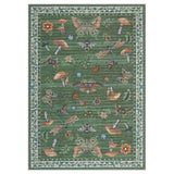 Garvee Tappeto Floreale Moderno Rustico Antiscivolo Lavabile Pelo Corto Poliestere per Interni Soggiorno Cucina Ufficio Retro