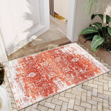 Garvee Tappeto da Salotto 1200g Poliestere Imitazione Cachemire Lavabile Pieghevole Stampa Persiana 80x150cm per Casa