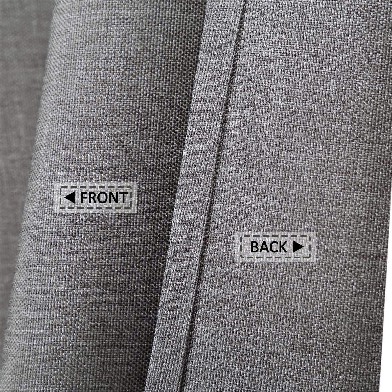 Tenda da doccia impermeabile in poliestere Garvee con ganci per bagni e vasche da bagno, 182,9 x 213,4 cm, colore grigio