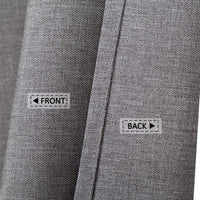 Tenda da doccia impermeabile in poliestere Garvee con ganci per bagni e vasche da bagno, 182,9 x 213,4 cm, colore grigio