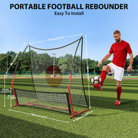 Garvee Football Rebounder 6x4 piedi – Robusto, versatile, ideale per uso interno ed esterno