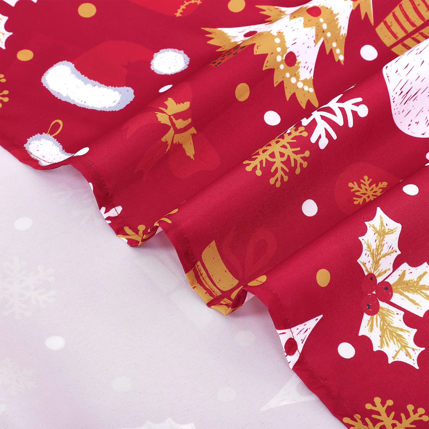 Tovaglia impermeabile Garvee Kerst a forma di pupazzo di neve, verde moderno, rotonda, 60 pollici, per cucina, soggiorno, festa, buffet