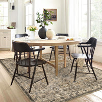 Tappeto per soggiorno Garvee Boho, grande, vintage, lavabile, a pelo corto, antiscivolo, beige, 200x290 cm