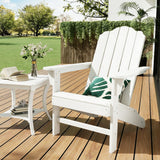 Garvee Sedia Adirondack HDPE con Texture Legno, Supporto Triangolare Rinforzato, Resistente ai Raggi UV, Impermeabile per Giardino e Piscina, 29.76''W x 31.79''D x 36.17''H