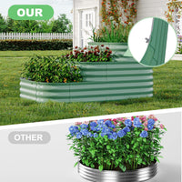 Kit da giardino rialzato in acciaio inossidabile Garvee, 61x42x31 cm, per verdure e erbe aromatiche da esterno