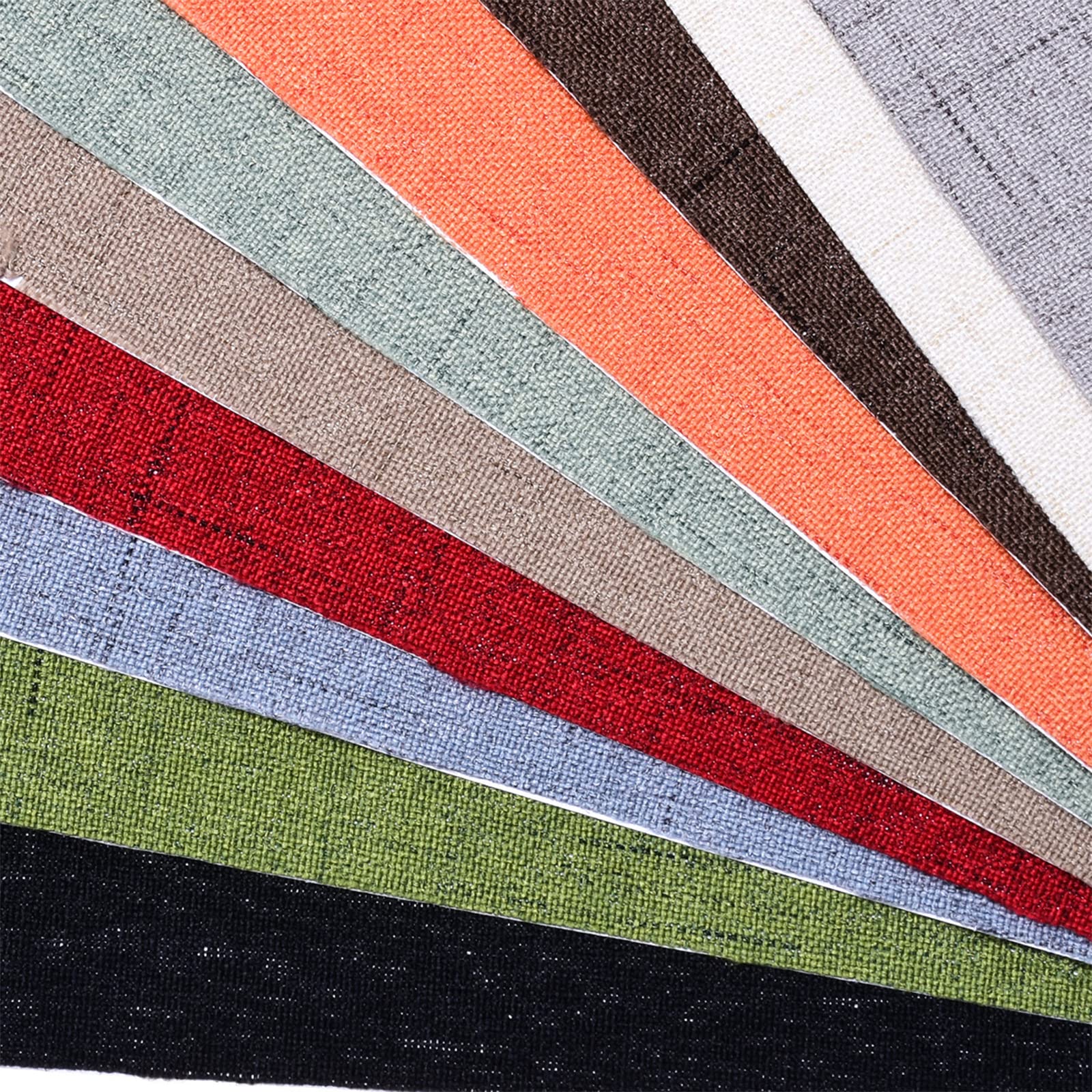 Garvee Toppe autoadesive in tessuto di lino, toppe colorate per riparazioni di vestiti, divani, fai da te (20,3 x 22,9 cm), marrone, 10 pezzi