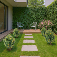 Garvee 30" Alberi di cipresso artificiali Set di 2 con picchetto per giardino e terrazza Verde Resistente a tutto il calore e ai raggi UV