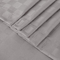 Tenda da doccia Garvee Waffle Plaid, poliestere pesante, 72x72 pollici, grigio, arredo bagno di qualità alberghiera