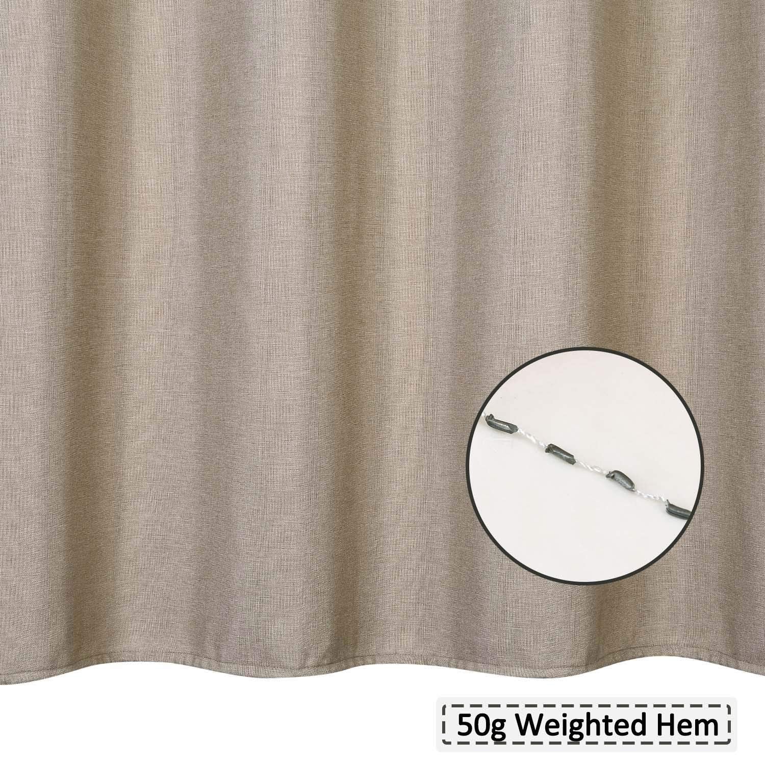 Garvee Tenda da doccia in poliestere impermeabile con ganci per bagni e vasche da bagno 32"x72" Elegante