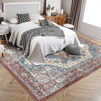 Tappeti Garvee lavabili in lavatrice, antiscivolo, anti-caduta dei capelli, antimacchia, morbidi tappeti per soggiorno, camera da letto, sala da pranzo, cameretta dei bambini, ufficio, rosso ruggine, 80 x 150 cm