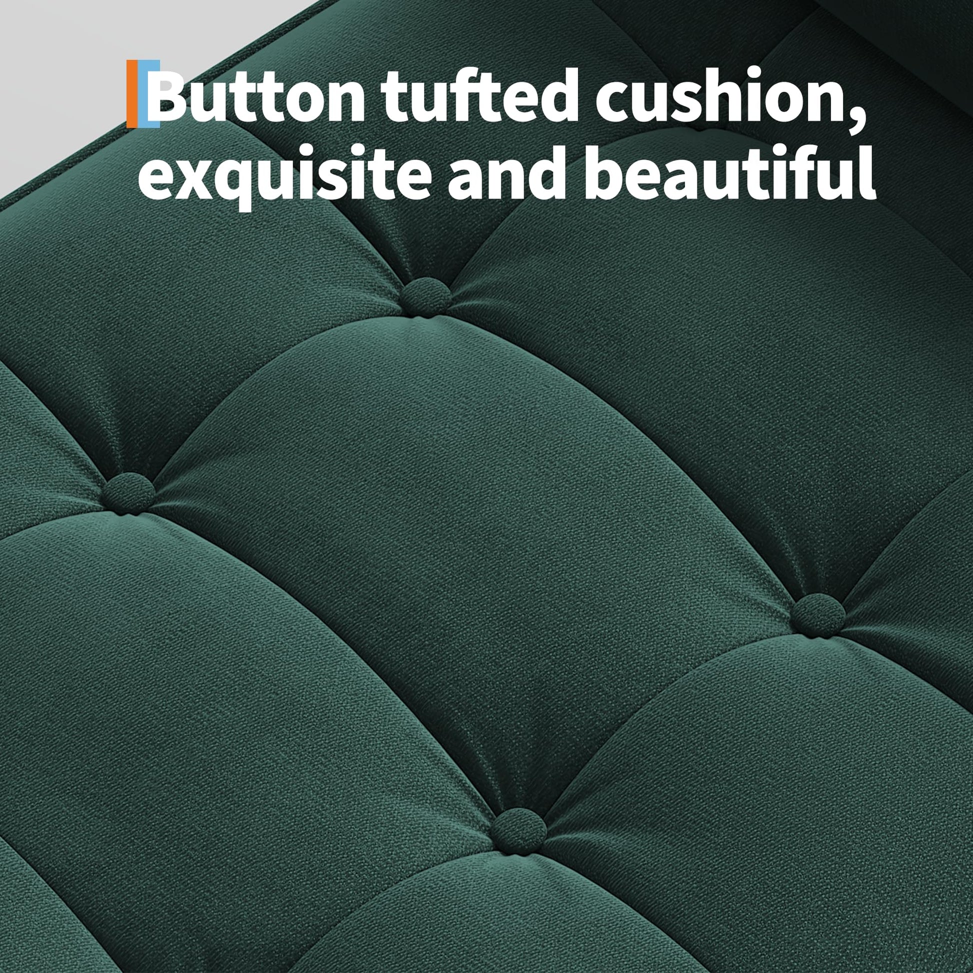 Panca ottomana Garvee con contenitore, imbottita, braccioli girevoli, verde, 46,5" per soggiorno e corridoio, struttura robusta