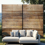 Garvee Metal Privacy Screen 72"x47" Robusto acciaio antiruggine autoportante per giardino e balcone - Come mostrato
