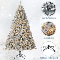 Albero di Natale artificiale Garvee da 270 cm con 900 LED in materiale PE/PVC di lusso per sale ed eventi festivi