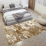 Garvee Tappeto Lavabile in Perlensamt - Design Moderno, Antiscivolo, Morbido e Durevole - 120x170cm Caffè, Ideale per Camera da Letto e Corridoio - Coffee