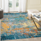 Garvee Tappeto Rettangolare 140x200 cm Impermeabile Antiscivolo Perlvlies Interno Esterno Colori Vivaci Design Astratto