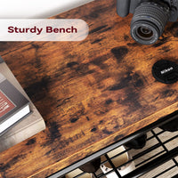 Panca portascarpe Garvee Hall Tree con 8 ganci, guardaroba 4 in 1, robusta per corridoio e camera da letto, 23,57" L x 11,77" W x 70,77" H