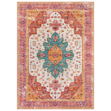 Garvee Tappeto Blu Vintage Antiscivolo Morbido Velluto TPR per Soggiorno e Camera da Letto - Rosa