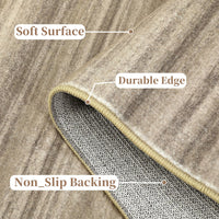 Tappeto per soggiorno Garvee 120x170cm Marrone Moderno Pelo corto Morbido Antiscivolo per soggiorno Camera da letto Sala da pranzo