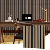 Garvee Pannelli Acustici 3D in Legno 8-Pack, MDF Eco-Friendly, Assorbimento Suono per Interni, Facile Installazione, Naturale