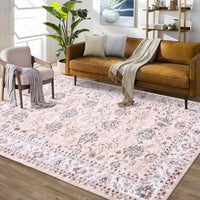 Tappeto Garvee, antiscivolo, lavabile, 120 x 170 cm, orientale anticato, soggiorno, camera da letto