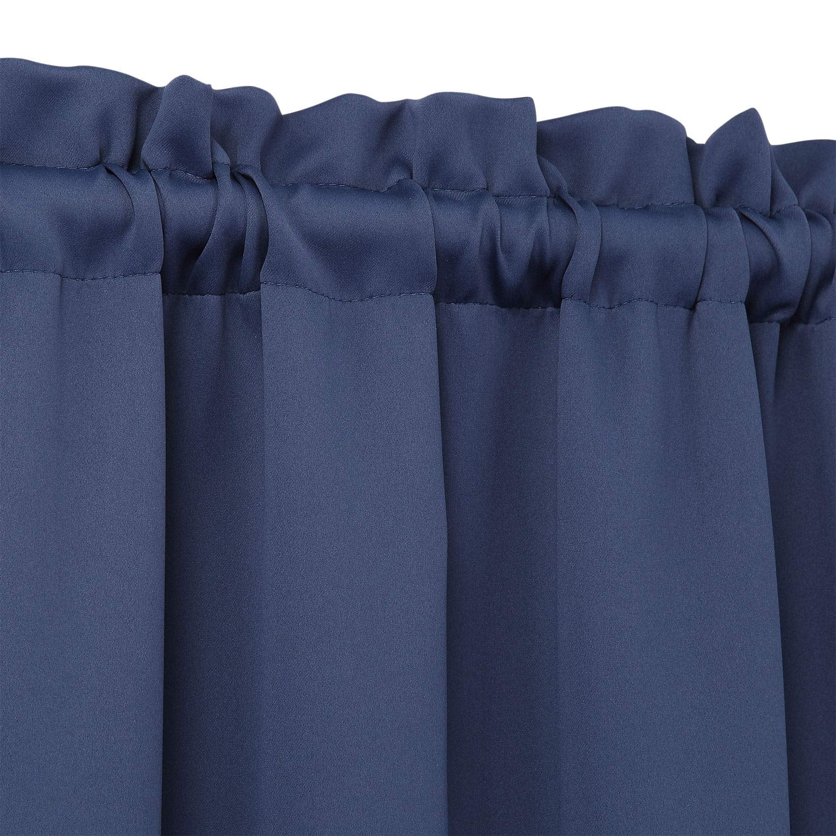 Tende oscuranti Garvee, 2 pezzi, per finestre, soggiorno, cucina, camera da letto, blu navy, 26x45 pollici