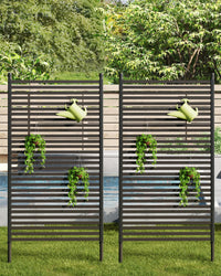 Schermo per la privacy da esterno Garvee con supporto, 35x70 pollici, recinzione AC, rivestimento per attrezzature da piscina, resistente alle intemperie, copertura per bidoni da giardino