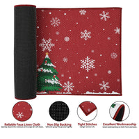 Zerbino natalizio Garvee con motivo di Babbo Natale, antiscivolo, per uso interno ed esterno, 40x80 cm, colore naturale