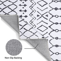 Tappeto Garvee Boho, tappeto moderno neutro per camera da letto, soggiorno, sala giochi, 120x170 cm, beige