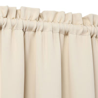 Mantovane oscuranti Garvee per soggiorno, cucina, camera da letto, beige, 52 x 15 pollici, mantovane per finestre termoisolanti