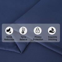 Tende oscuranti Garvee, 2 pezzi, per finestre, soggiorno, cucina, camera da letto, blu navy, 26x45 pollici