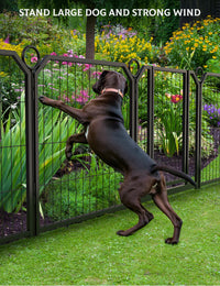 Recinzione per esterni Garvee Dog Playground a 16 pannelli con cancello, 32 pollici, in acciaio, antiruggine, robusta per giardino e campeggio, flessibile e modellabile