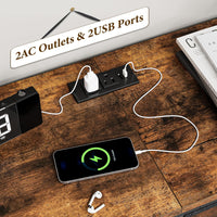 Mobile TV Garvee da 63" per TV da 65-75", 14 cassetti, tessile e legno, camera da letto e soggiorno, protezione antiribaltamento, alimentazione elettrica