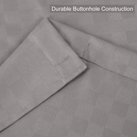 Tenda da doccia Garvee Waffle Plaid, poliestere pesante, 72x72 pollici, grigio, arredo bagno di qualità alberghiera