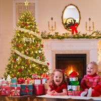 Albero di Natale artificiale Garvee da 270 cm con 1100 LED in materiale PE/PVC di lusso per grandi padiglioni e mercatini di Natale