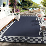 Garvee Tappeto Esterno Impermeabile 9x18 Doppia Faccia Antiscivolo Per Patio E Campeggio Moderno Plastica Resistente Al Sole