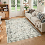Garvee Tappeto Pieghevole Lavabile 350g Imitazione Cashmere Boho Beige 160x230cm Morbido Resistente Essenza Bohemien Soggiorno - Beige