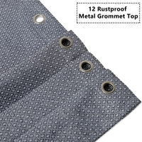 Tenda da doccia Garvee in tessuto di lino, idrorepellente, trama a nido d'ape, 72x72 pollici, bagno, hotel di lusso, occhielli antiruggine