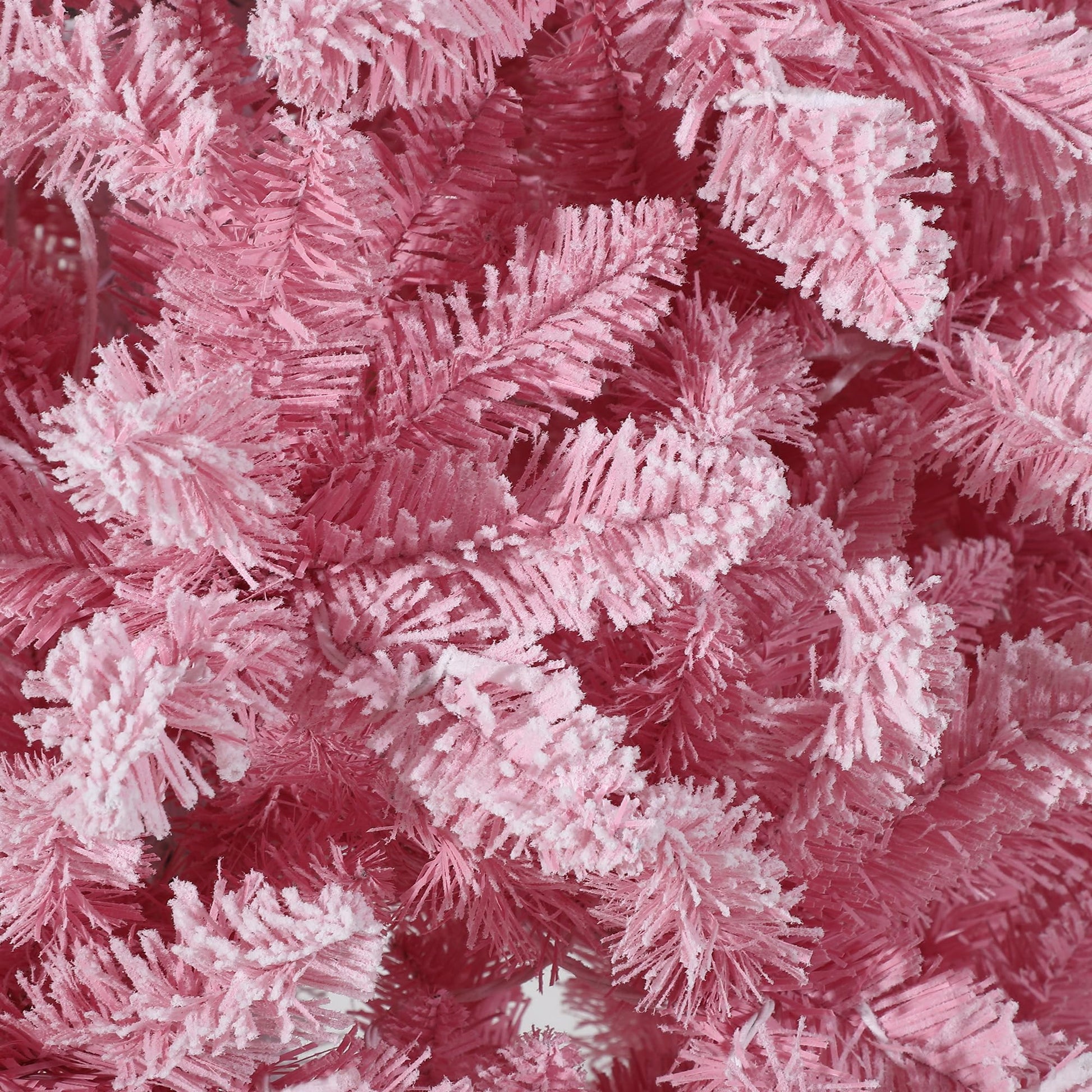 Albero di Natale Garvee artificiale da 140 cm rosa con 100 LED per la decorazione della Natalia del soggiorno