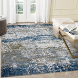 Garvee Tappeto Rettangolare 160x230 cm Impermeabile Antiscivolo per Soggiorno Design Astratto Colori Resistenti