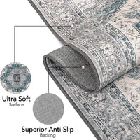 Tappeto persiano Garvee 200 x 290 cm Grigio-Blu