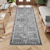 Tappeto vintage Garvee 80 x 150 cm, antiscivolo, lavabile, boho, per soggiorno, camera da letto, sala da pranzo, marrone rossiccio