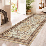 Garvee Tappeto Vintage Lavabile Camel 80x150cm Antiscivolo Microfibra Per Soggiorno Camera Outdoor