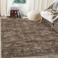 Tappeto moderno Garvee 160x230 cm marrone per soggiorno, camera da letto, ufficio, sala da pranzo, lavabile in lavatrice, antiscivolo, pieghevole
