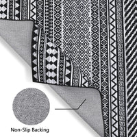 Garvee Teppich Boho Marocchino Basso Pelo, Impermeabile, Lavabile, Antiscivolo, Poliestere, Design Geometrico, 160x230 cm, Soggiorno