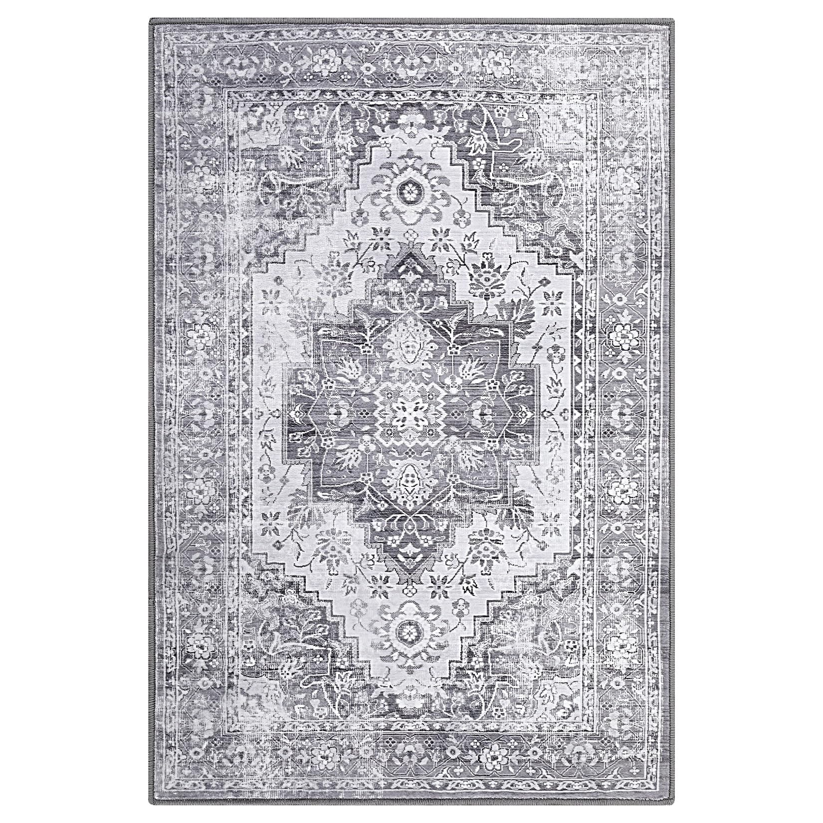 Garvee Grande Tappeto 200x290 cm Lavabile Antiscivolo Poliestere Morbido Vintage Per Soggiorno e Camera da Letto