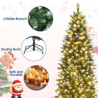 Albero di Natale Artificiale Garvee 182 cm con Supporto Metallico e Borsa