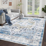 Garvee Grande Tappeto Vintage 200x290 cm Antiscivolo Lavabile Poliestere Classico per Soggiorno e Camera da Letto