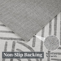 Tappeto per soggiorno Garvee 120x170, lavabile, a pelo corto, grigio, antiscivolo, per camera da letto, sala da pranzo, cameretta dei bambini