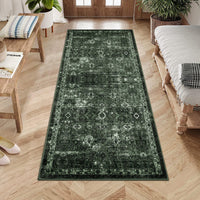 Tappeto vintage Garvee 80 x 150 cm, antiscivolo, lavabile, boho, per soggiorno, camera da letto, sala da pranzo, marrone rossiccio