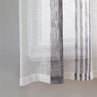 Tende trasparenti per scale da cucina Garvee, tende corte trasparenti in filo tinto a righe per finestre da bagno, viola, 27" x 30", 2 pannelli